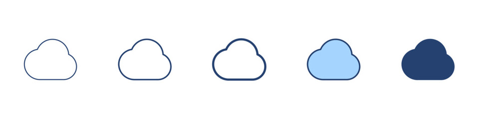 Cloud icon Symbol set collection