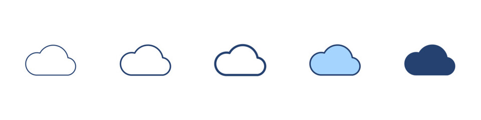 Cloud icon Symbol set collection