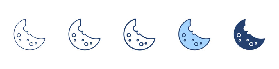 Obraz premium Cookie icon Symbol set collection