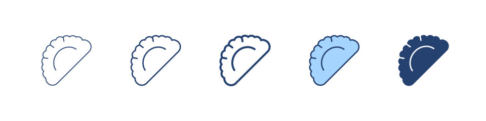 Dumpling icon Symbol set collection