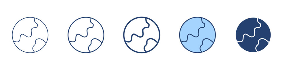 Earth icon Symbol set collection