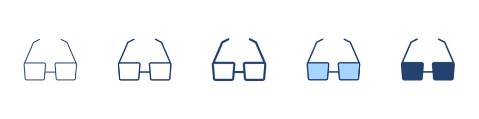 Glassess icon Symbol set collection