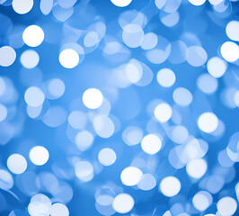 Green bokeh background with blue bokeh effect defocused lights on dark background.generative ai	