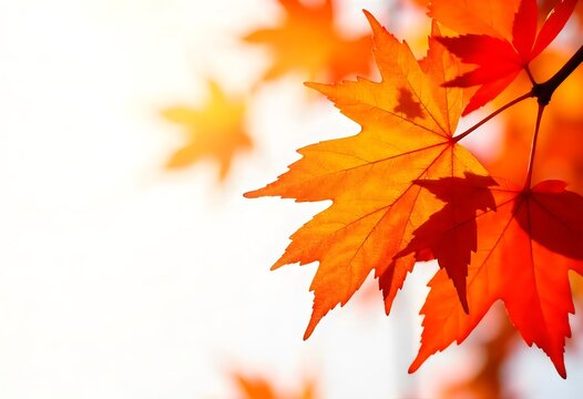A yellow and orange leaf that is orange