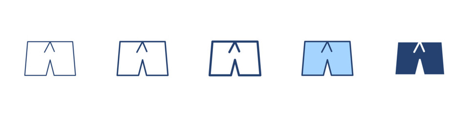 Shorts icon Symbol set collection