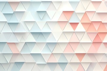Obraz premium Simplicity in Design: Pastel Triangle Repetition on Clean Background pattern
