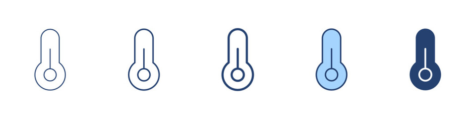 Thermometer icon Symbol set collection