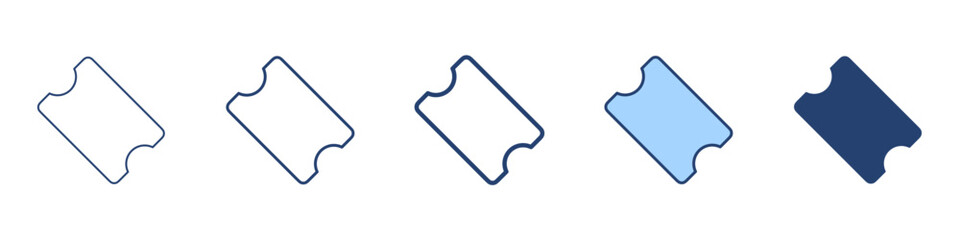 Ticket icon Symbol set collection