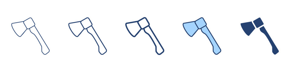 Axe icon Symbol set collection