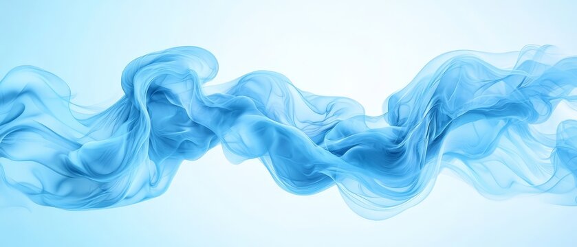 A blue smoke background on a light blue background