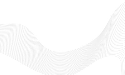 Fototapeta premium Gray and white Technology and business wave lines on transparent background. Frequency sound wave, twisted curve lines with blend effect