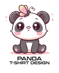 Panda Vector T Shirt Design