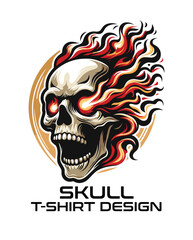 Skull Vector T Shirt Design