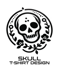 Skull Vector T Shirt Design