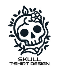 Skull Vector T Shirt Design