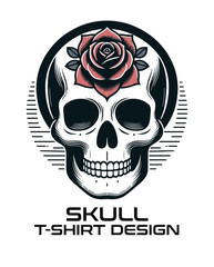 Skull Vector T Shirt Design