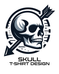 Skull Vector T Shirt Design