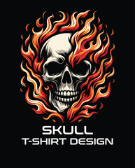 Skull Vector T Shirt Design