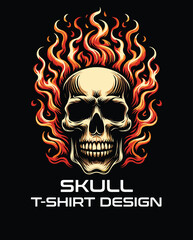 Skull Vector T Shirt Design