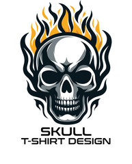 Skull Vector T Shirt Design
