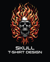 Skull Vector T Shirt Design