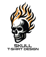 Skull Vector T Shirt Design