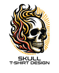 Skull Vector T Shirt Design