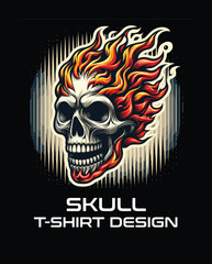 Skull Vector T Shirt Design