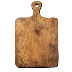 Fototapeta premium Natural wooden cutting board on a clean transparent background suitable for culinary activities and kitchen decor, Wood cut board on transparent backgroundfile