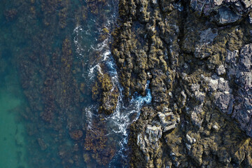 Aerial view of ocean