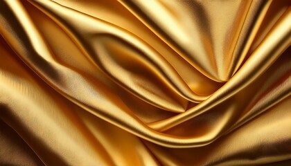 this image features a smooth gold fabric background with elegant folds and luxurious texture perfect for design projects and visual aesthetics