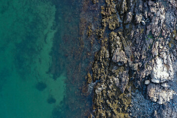 Aerial view of ocean