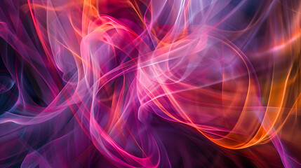 A colorful wave with blue, red, and orange colors.