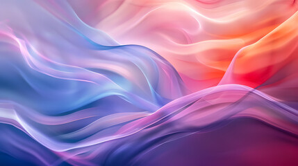 Fototapeta premium A blue and purple wave with a shiny, metallic texture. 