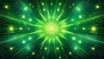 Fototapeta premium vibrant green starry background design