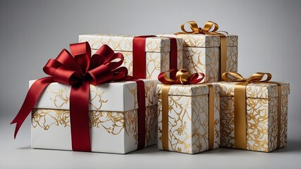 Glänzende Weihnachtspräsente in festlichem Ambiente