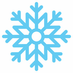 Snowflake winter clip art design on plain white transparent isolated background for card, shirt, hoodie, sweatshirt, apparel, card, tag, mug, icon, poster or badge