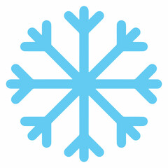 Snowflake winter clip art design on plain white transparent isolated background for card, shirt, hoodie, sweatshirt, apparel, card, tag, mug, icon, poster or badge