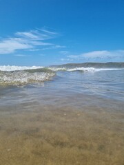 waves on the beach