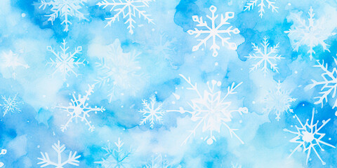 Holiday Christmas Background with Snowflakes