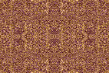 Bronze demask textured wallpaper seamless pattern