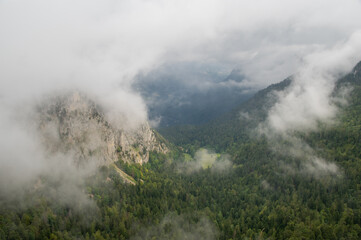 Naklejka premium View of the Creux du Van canyon in Switzerland