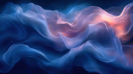 Obraz premium Abstract Background - Wavy Blue and Purple Texture