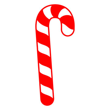 recommend clip art: Candy Cane christmas clip art design on plain white transparent isolated background for card, shirt, hoodie, sweatshirt, apparel, card, tag, mug, icon, poster or badge