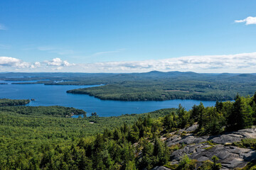 Fototapeta premium Aerial view of mountain
