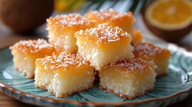 Mexican cocada coconut squares