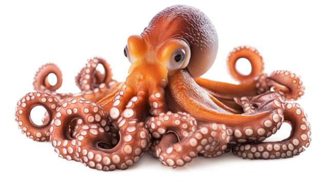 Octopus isolated on a white background