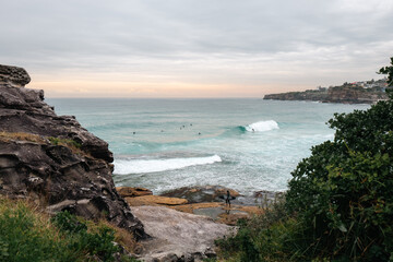 Sydney beach at sunset