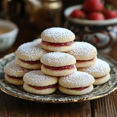 Fototapeta premium Mexican yoyos jam filled cookies