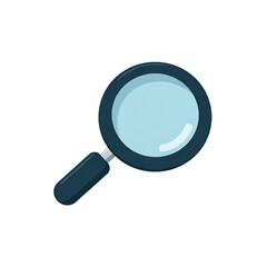 Magnifying glass icon on white background